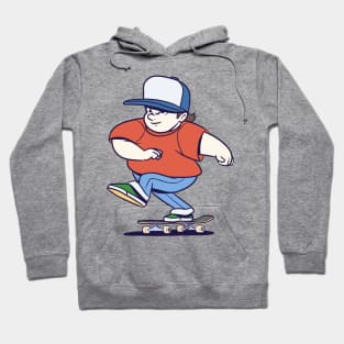 Funny Skater Cartoon Skateboarder Skateboard Hoodie